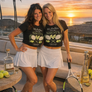 we are here for the shots - Women’s crop top
