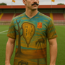 World Cup Art Mundial - Salvador Dali Style - Spain- Reloj- Recycled unisex sports jersey