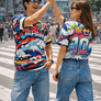 Japan Happiness 幸せ - Recycled unisex sports jersey