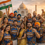 India happiness खुशी - Recycled unisex sports jersey