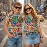USA Haring Style NYC - Recycled unisex sports jersey