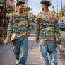 JM Basquiat Style Crown Island Coronado - Unisex cotton sweatshirt