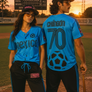 MEXICO 70 CHINGON BLUE - Recycled baseball jersey