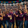 El Tri - Limited Edition - Rosa Mexicano - Hot Pink Black - Recycled unisex sports jersey