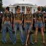 USA Fancy Style - All-Over Print Crop Tee