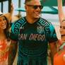 San Diego FC 1 Aztec Skyline Bay - Recycled unisex sports jersey