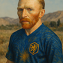 World Cup Art Mundial- Netherlands - Van Gogh style - Starry Night - Recycled unisex sports jersey