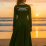 Top Coronado Gun - All-over print long sleeve midi dress