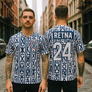 World Cup Art Mundial - Retna style - USA - 100% recycled unisex sports jersey
