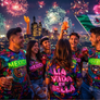 Mexico Graffiti La Vida es Bella - Recycled unisex sports jersey