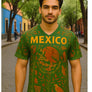 World Cup Art Mundial - Diego Rivera Style- Mexico Folk - Recycled unisex sports jersey