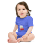 Don't be mad at me cuz I'm a little cooler - Baby short sleeve one piece