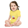 Don't be mad at me cuz I'm a little cooler - Baby short sleeve one piece
