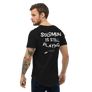SOLOMUN is still playing - Men's Curved Hem T-Shirt