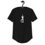 NADO republic  D LOGO. -Men's Curved Hem T-Shirt