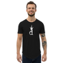 NADO republic  D LOGO. -Men's Curved Hem T-Shirt