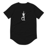 NADO republic  D LOGO. -Men's Curved Hem T-Shirt