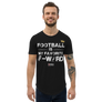Football is my favorite F word - Men's Curved Hem T-Shirt