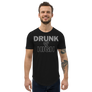 drunk and high - Men's Curved Hem T-Shirt