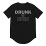 drunk and high - Men's Curved Hem T-Shirt