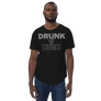 drunk and high - Men's Curved Hem T-Shirt