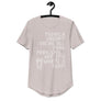 Tequila doesn't solve all your problems but it's worth a shot - Men's Curved Hem T-Shirt