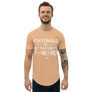 Football is my favorite F word - Men's Curved Hem T-Shirt