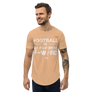 Football is my favorite F word - Men's Curved Hem T-Shirt
