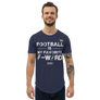 Football is my favorite F word - Men's Curved Hem T-Shirt