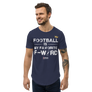 Football is my favorite F word - Men's Curved Hem T-Shirt