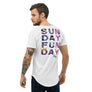 SUNDAY FUNDAY - Men's Curved Hem T-Shirt