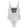 Gossip Kills - Morrocan Tiles - Grey -One-Piece Swimsuit