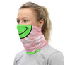 CL HAPPY FACE -  TIE DIYE PINK Neck Gaiter