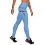 MAKE AMOR NOT WAR - Yoga Leggings baby blue