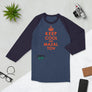 KEEP COOL AND MAZALTOV - 3/4 sleeve raglan shirt