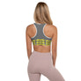 wayuu neon amarillo top -Padded Sports Bra