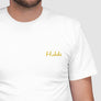Habibi - Embroidered T-Shirt Gold