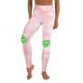 CL HAPPY FACE - Pink Tie Dye Yoga Leggings