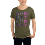 SUNDAY FUNDAY - Men's Raw Neck Tee Palmas neon tropical