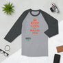 KEEP COOL AND MAZALTOV - 3/4 sleeve raglan shirt