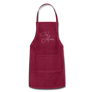chef amin - Adjustable Apron - burgundy