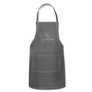 chef amin - Adjustable Apron - charcoal