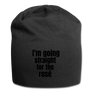 straight for the rose - Jersey Beanie - black