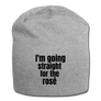 straight for the rose - Jersey Beanie - heather gray