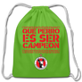 Que perro es ser campeaon  - drawstring bag - clover