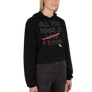 All you need is love / a drink - Crop Hoodie