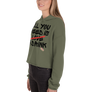 All you need is love / a drink - Crop Hoodie