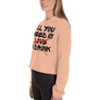 All you need is love / a drink - Crop Hoodie