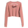 I NEED A GLASS OF ROSE - Crop Sweatshirt