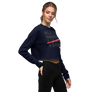 All you need is love/ a drink - Crop Sweatshirt